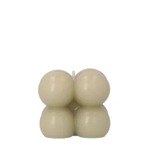 Swieca Bubble Bezowa 6X6X6 Cm