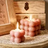 Swieca Bubble Rozowa 6X6X6 Cm
