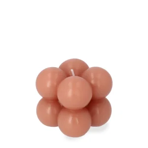 Swieca Bubble Rozowa 6X6X6 Cm