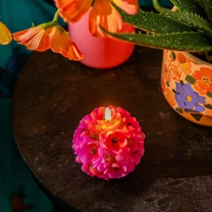 Swieca Floral Aura Kwiaty Rozowe 185 G