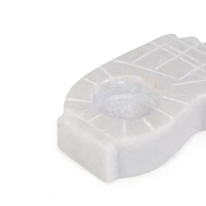 Swiecznik Marble Raczka Z Bialego Marmuru 13 Cm