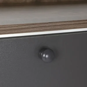 Szafka Na Buty Eira Z Czarnymi Frontami 60X24X114 Cm