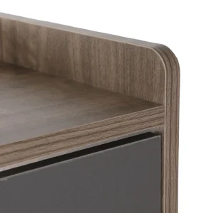 Szafka Na Buty Eira Z Czarnymi Frontami 60X24X114 Cm