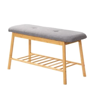 Szafka Na Buty Truo Bambusowa Naturalna 84X30X45 Cm