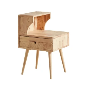 Szafka Nocna Sinar Naturalny 45X40X69 Cm