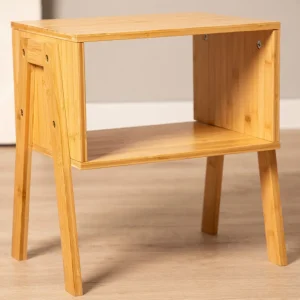 Szafka Nocna Slumber Bambusowy Naturalny 42X29X42 Cm