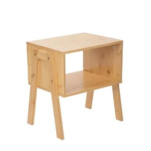 Szafka Nocna Slumber Bambusowy Naturalny 42X29X42 Cm