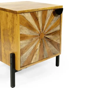 Szafka Nocna Tropea Lite Drewno Mango Z Akacja 38X35X45 Cm