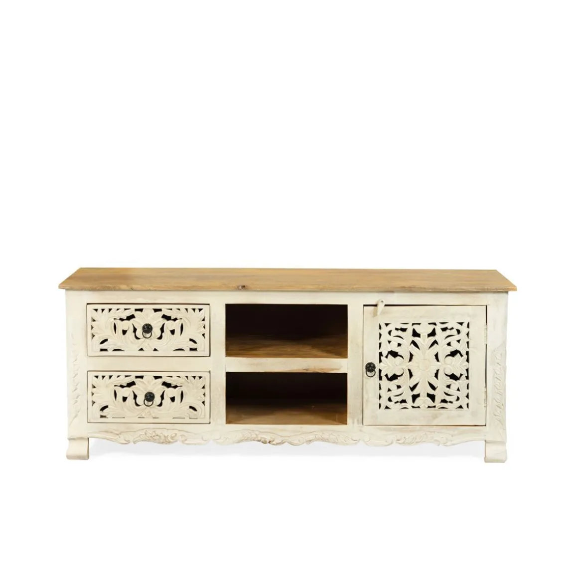 szafka_rtv_banhi_lite_dre_2.webp Szafka Rtv Banhi Lite Drewno Mango Zlobione 150X40X60 Cm