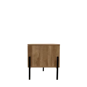 Szafka Rtv Haga Z Rattanem I Z Metalowymi Nogami 140X40X44 Cm