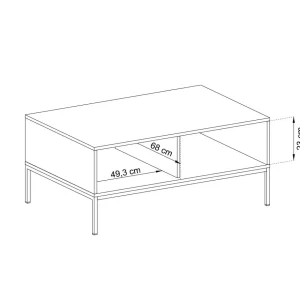 Szafka Rtv Mono! Bordowa 103,5X46,2X68 Cm