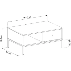 Szafka Rtv Mono! Bordowa 103,5X46,2X68 Cm