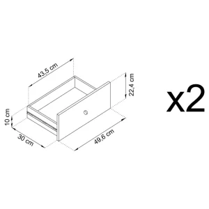 Szafka Rtv Mono! Bordowa 103,5X46,2X68 Cm