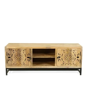 Szafka Rtv Tropea Lite Drewno Mango Z Akacja 150X40X60 Cm