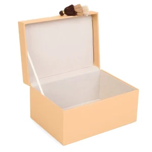 Szkatulka Mela Z Eko Skory Brazowa 23X16,5X12,5 Cm