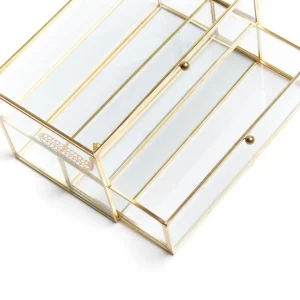 Szkatulka Na Bizuterie Grazia Z Szufladka Zlota 21X10X10,5 Cm