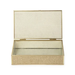 Szkatulka Na Bizuterie Grazia Z Plecionka 22X13X5 Cm