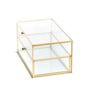 Szkatulka Na Bizuterie Grazia Z Szufladka Zlota 21X10X10,5 Cm