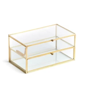 Szkatulka Na Bizuterie Grazia Z Szufladka Zlota 21X10X10,5 Cm