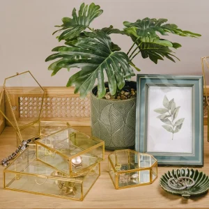 Szkatulka Na Bizuterie Grazia Zlota 13X11X5 Cm