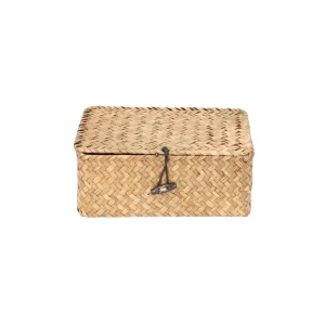 Szkatulka Na Bizuterie Talulah Pleciona Naturalna 20X12X8Cm