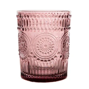 Szklanka Barrel Wzorzysta Rozowa 0.30