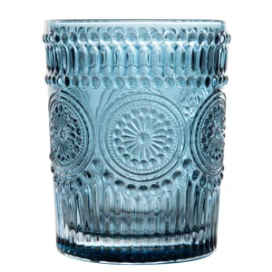 Szklanka Barrel Wzorzysta Niebieska 0.30