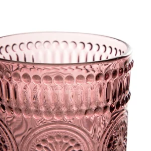 Szklanka Barrel Wzorzysta Rozowa 0.30