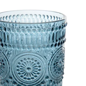 Szklanka Barrel Wzorzysta Niebieska 0.30