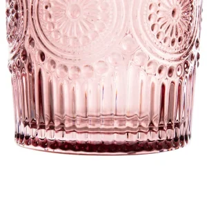 Szklanka Barrel Wzorzysta Rozowa 0.30