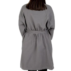 Szlafrok Elin Muslinowy Grafitowy S/M