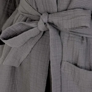 Szlafrok Elin Muslinowy Grafitowy S/M