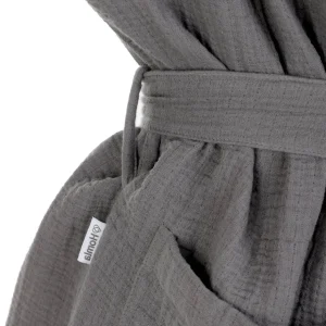 Szlafrok Elin Muslinowy Grafitowy S/M