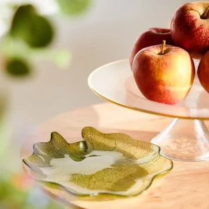 Taca Dekoracyjna Asali Szklana Zielona 18,5X2,5 Cm