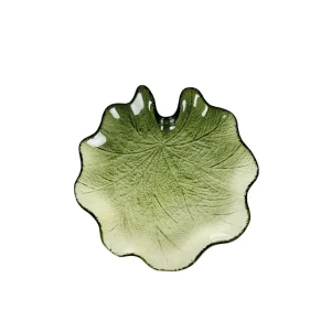 Taca Dekoracyjna Asali Szklana Zielona 18,5X2,5 Cm