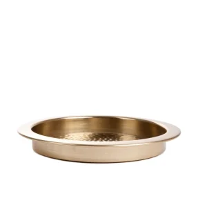 Taca Dekoracyjna Dritto Mlotkowana Zlota 32X32X4 Cm