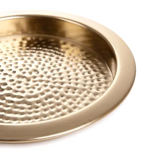 Taca Dekoracyjna Dritto Mlotkowana Zlota 32X32X4 Cm