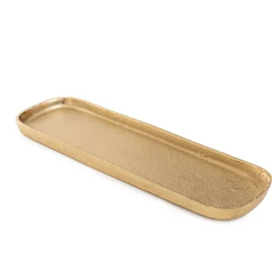 Taca Dekoracyjna Girona Podluzna Zlota 25X8X1