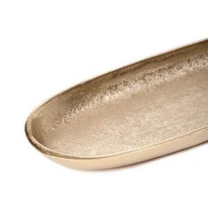 Taca Dekoracyjna Girona Podluzna Zlota 39X12X3 Cm