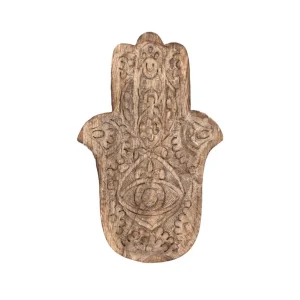 Taca Dekoracyjna Hamsa Z Drewna Mango 15X10X2 Cm