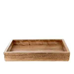 Taca Dekoracyjna Hamsa Z Drewna Mango 41X26X6 Cm