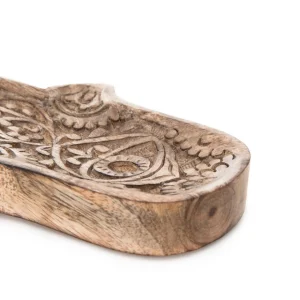 Taca Dekoracyjna Hamsa Z Drewna Mango 15X10X2 Cm