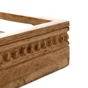 Taca Dekoracyjna Hamsa Z Drewna Mango 30X20X6 Cm