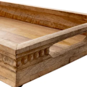 Taca Dekoracyjna Hamsa Z Drewna Mango 41X26X6 Cm