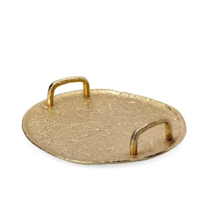 Taca Girona Metalowa Zlota 26X5 Cm