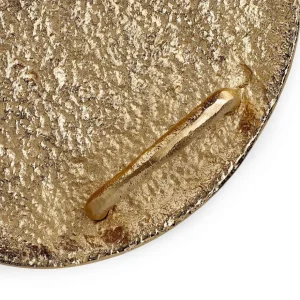 Taca Girona Metalowa Zlota 26X5 Cm