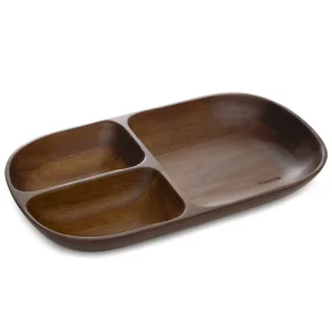 Taca Mooka Akacjowa 3 Przegrody 31X17,5Cm