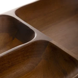 Taca Mooka Akacjowa 3 Przegrody 31X17,5Cm