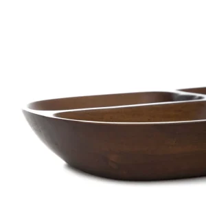 Taca Mooka Akacjowa 3 Przegrody 31X17,5Cm