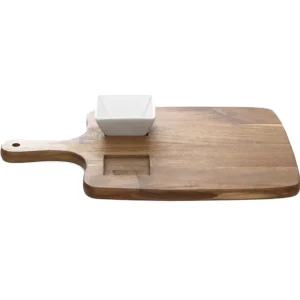 Taca Mooka Z Dwoma Miseczkami 38.5X26 Cm